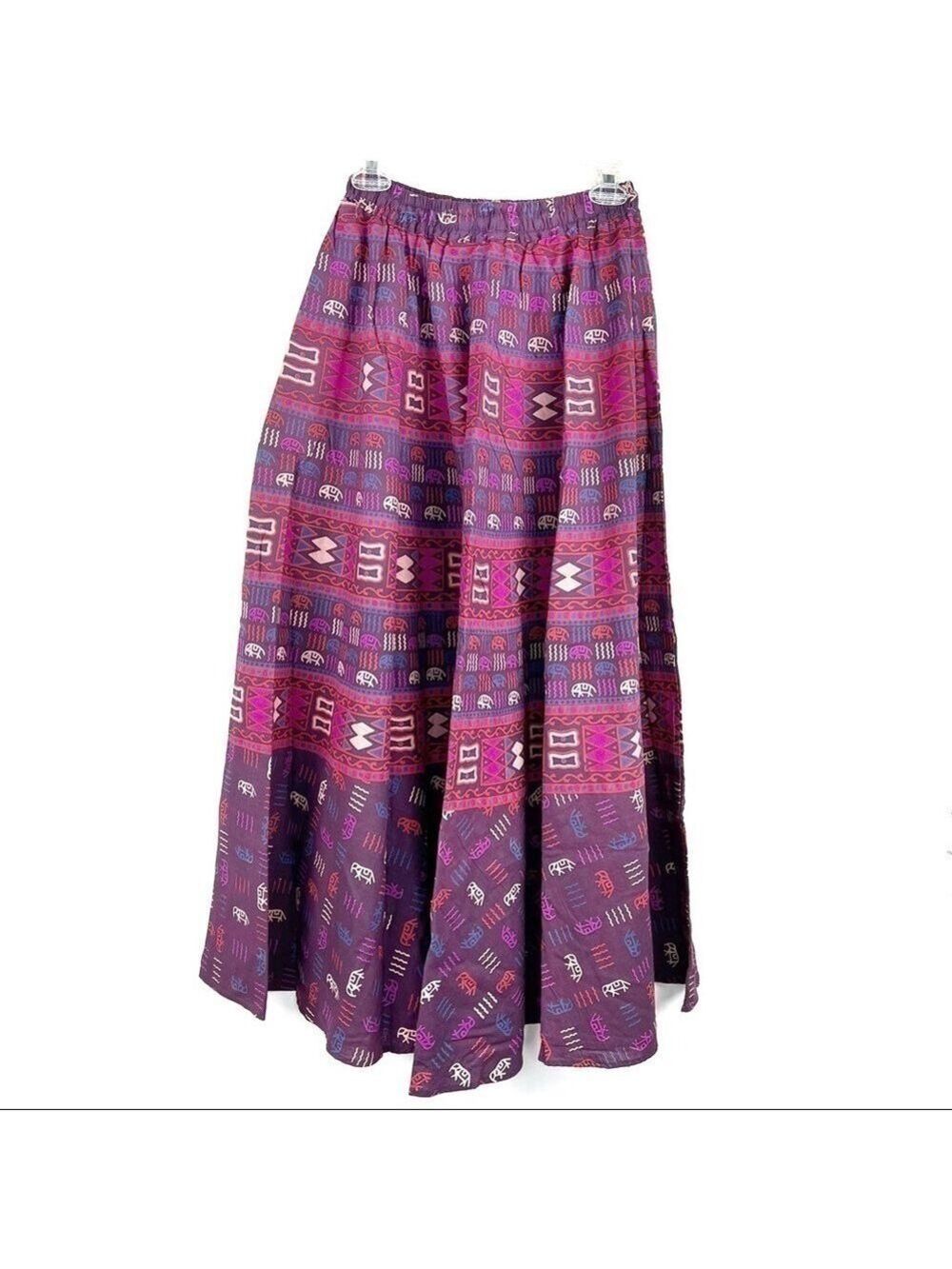 New-stylish Hi-Waist Flowy, Swingy, Boho Tribal Indian Print Long Maxi Skirt